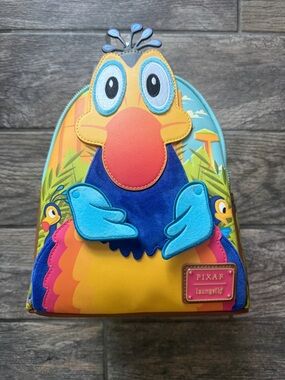 Loungefly Pixar Kevin Character Mini Backpack - Yellow, Blue, Orange, Pink